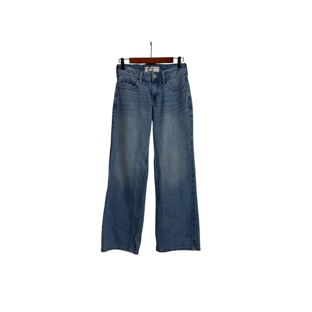 Hollister Jeans Low Rise Baggy Loose Fit Relaxed Distressed Denim Size 00 | 24